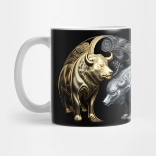 Gold and Silver Bears Mug